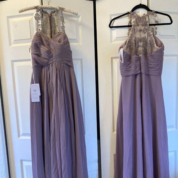 A-Line/Princess Sweetheart Chiffon Dress Ruffle - Picture 4 of 4